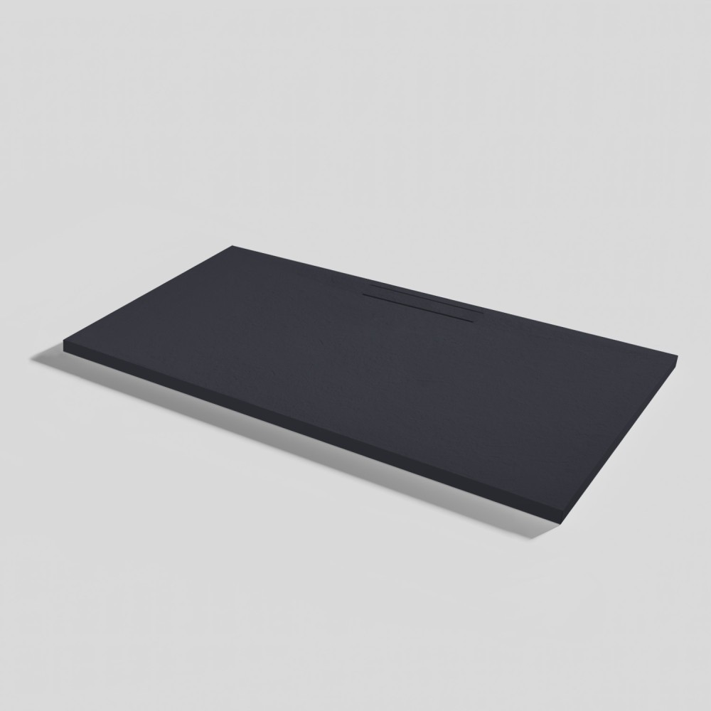 Plato de ducha Kos Slate Negro Rectangular 120x70