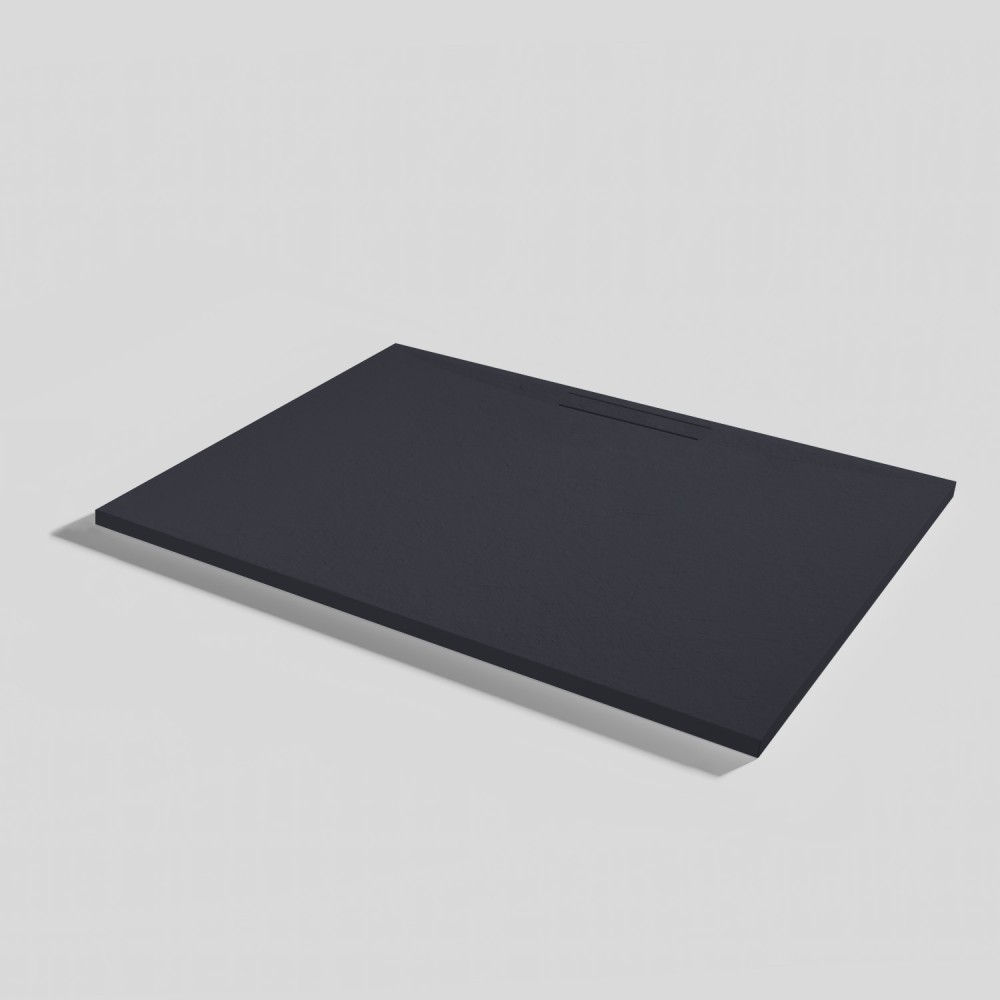 Plato de ducha Kos Slate Negro Rectangular 120x90