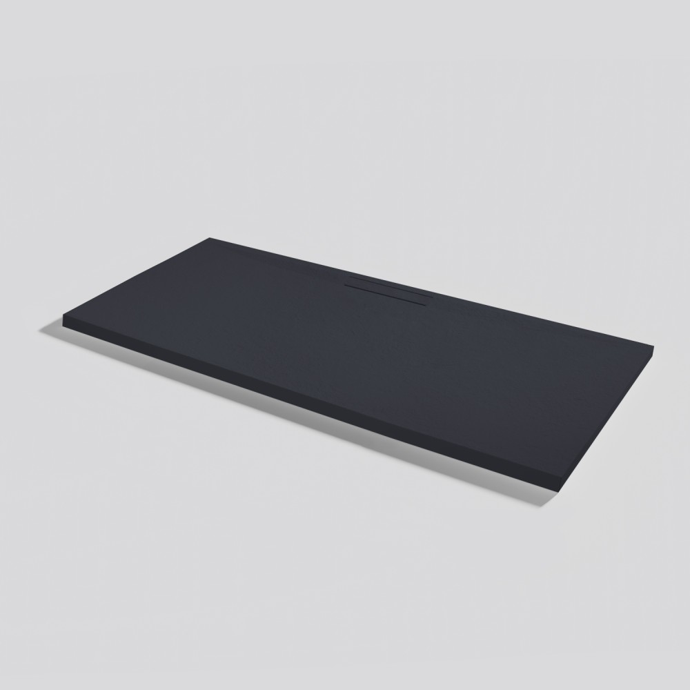 Duschwanne Kos Slate Negro Rechteckig 160x70