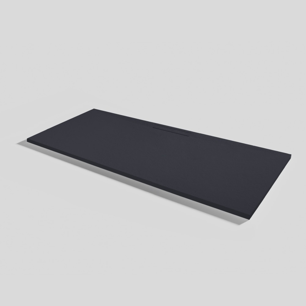 Duschwanne Kos Slate Negro Rechteckig 180x80