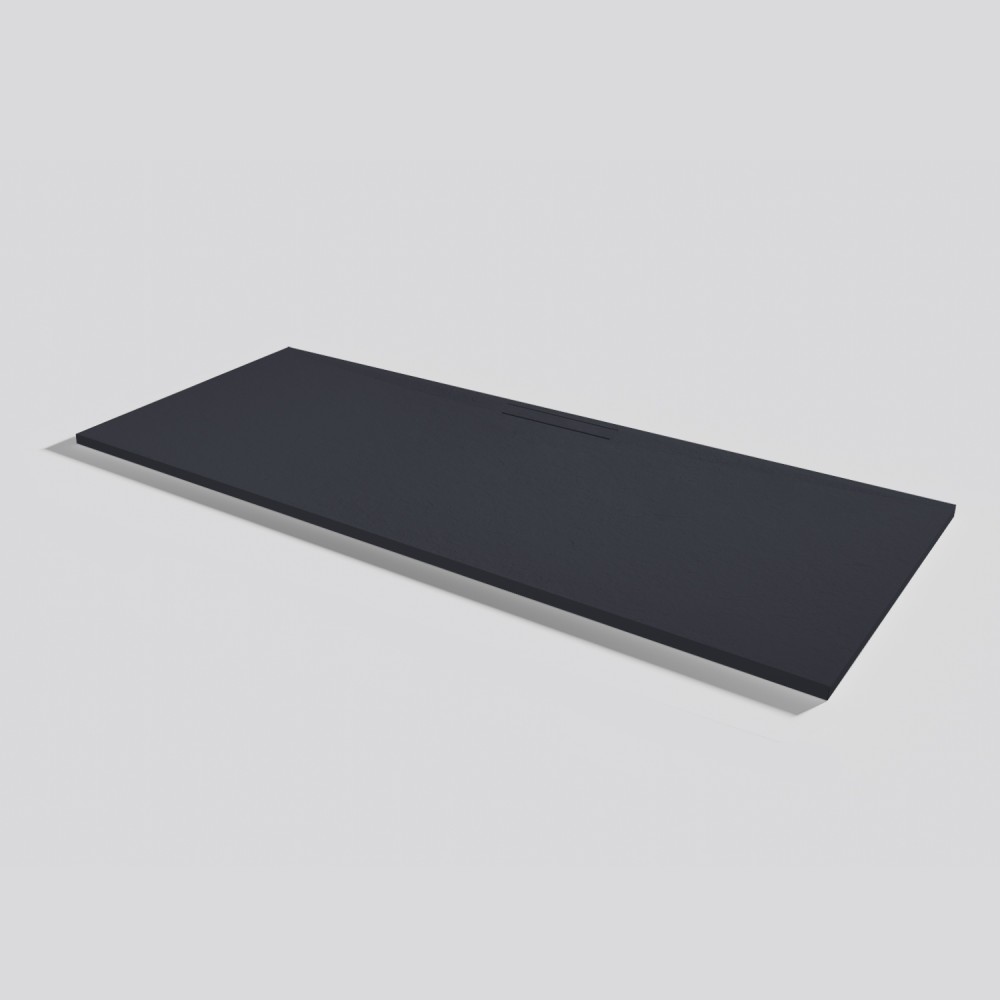 Duschwanne Kos Slate Negro Rechteckig 200x80