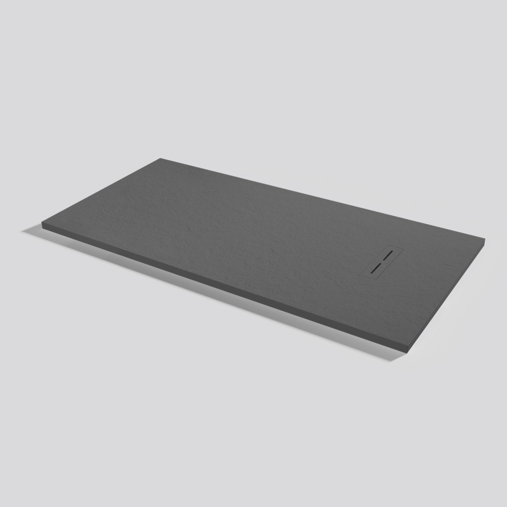 Receveur de douche Alma Slate Acier Rectangulaire 160x80