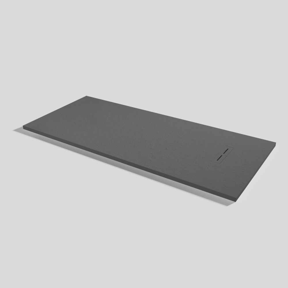 Receveur de douche Alma Slate Acier Rectangulaire 180x80