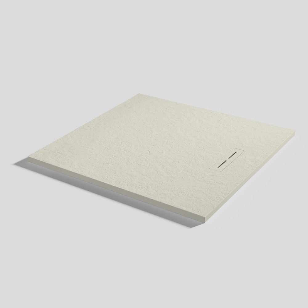 Plato de ducha Alma Slate Beige Cuadrado 100x100