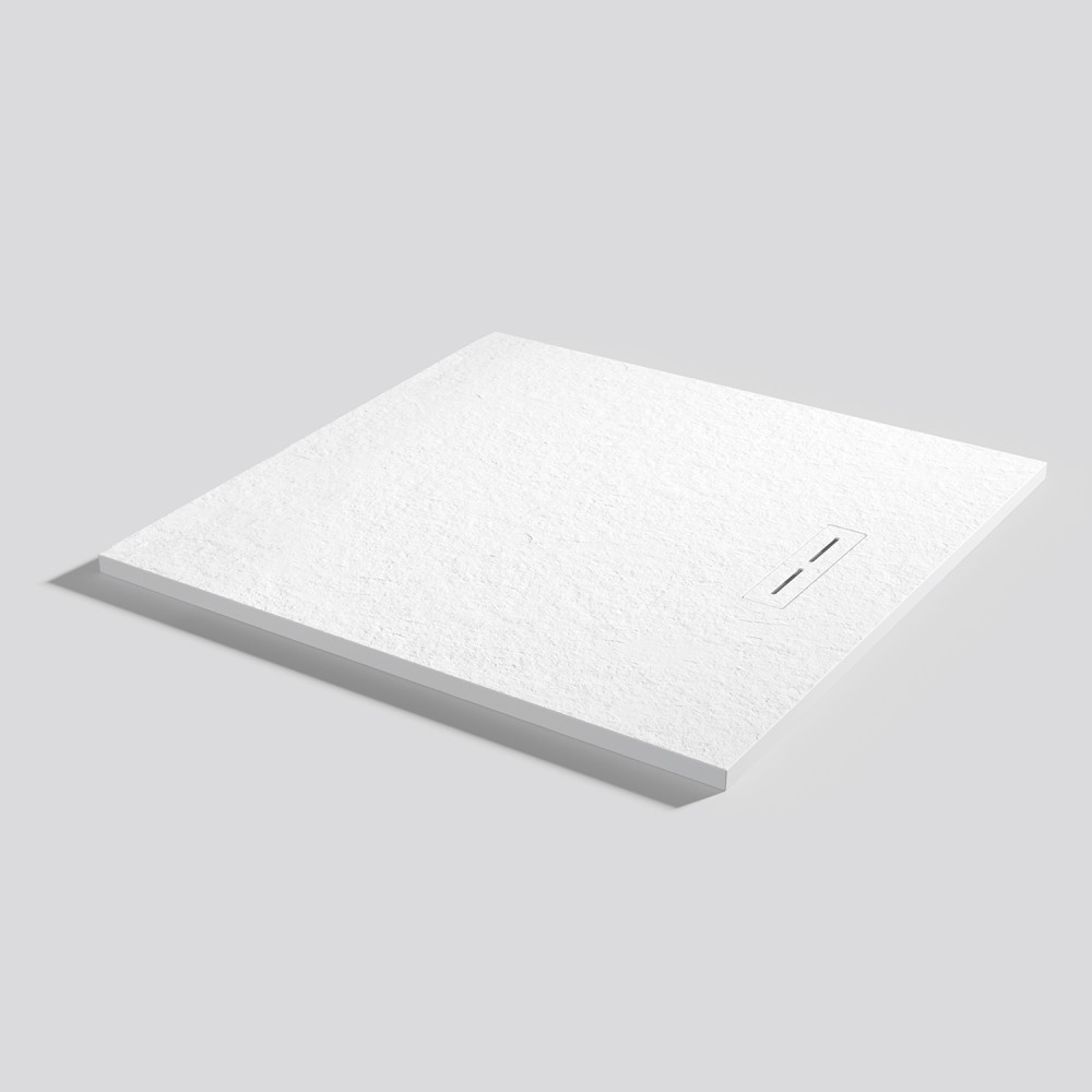 Plato de ducha Alma Slate Blanco Cuadrado 100x100