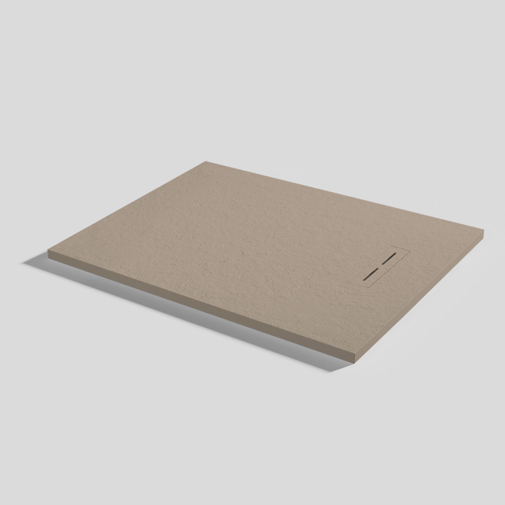 Plato de ducha Alma Slate Capuccino Rectangular 100x80