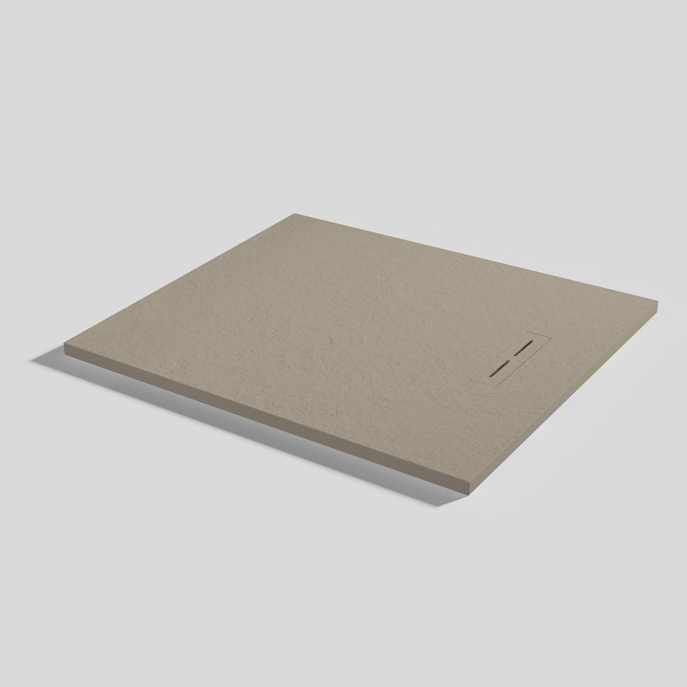 Duschwanne Alma Slate Capuccino Rechteckig 100x90