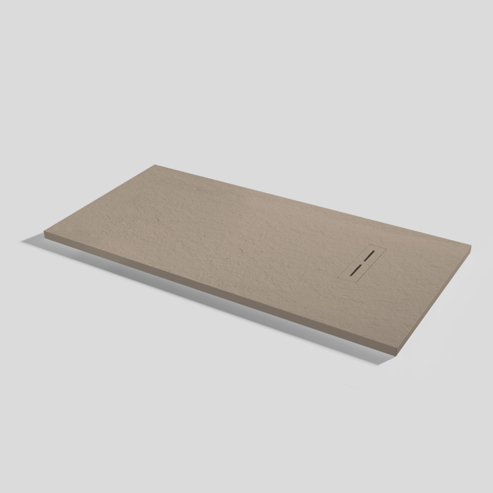 Plato de ducha Alma Slate Capuccino Rectangular 140x70