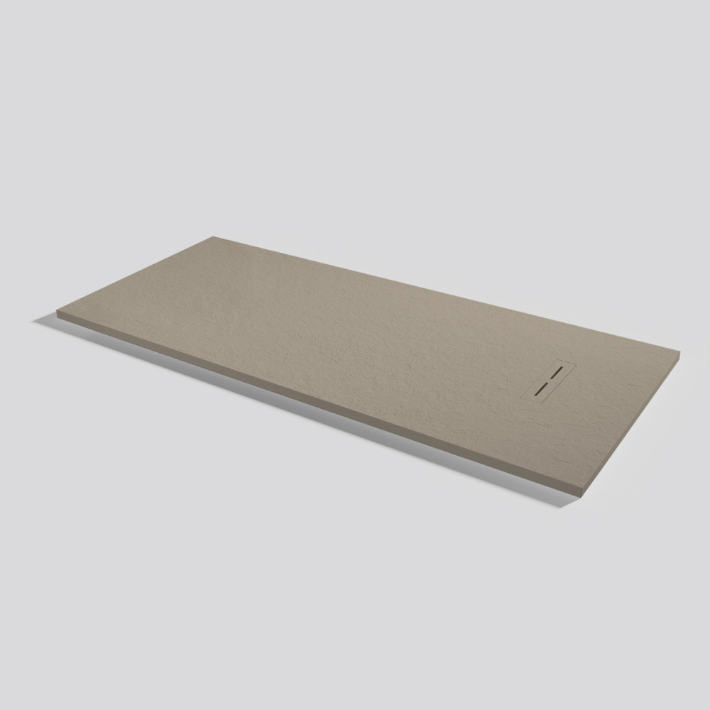 Plato de ducha Alma Slate Capuccino Rectangular 180x80