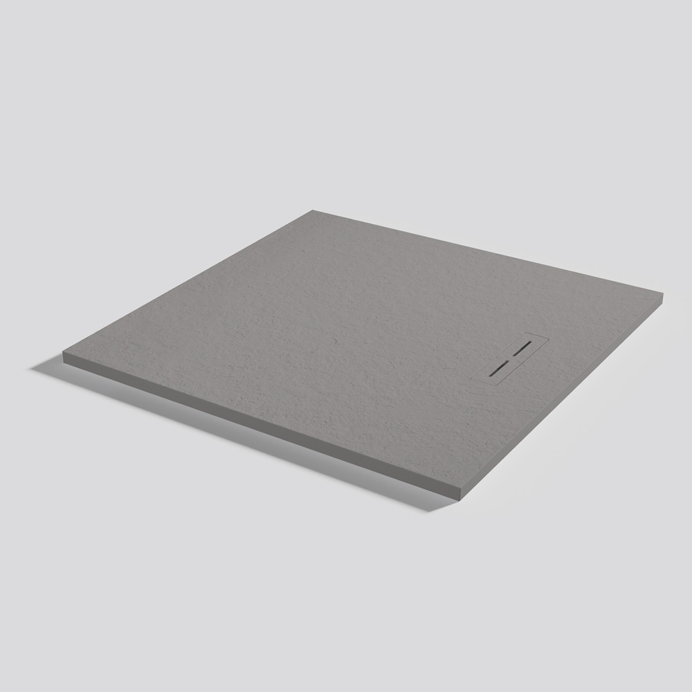Piatto doccia Alma Slate Cemento Quadrato 100x100