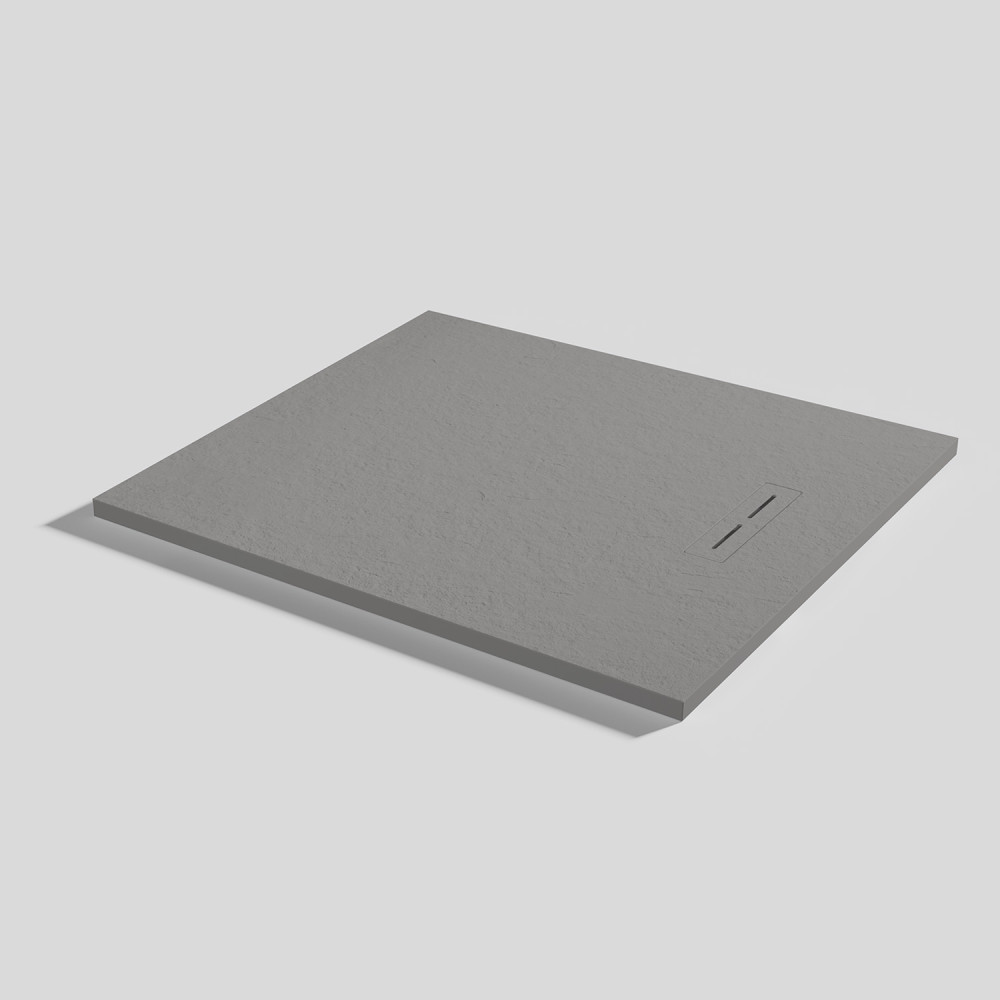 Piatto doccia Alma Slate Cemento Rettangolare 100x90