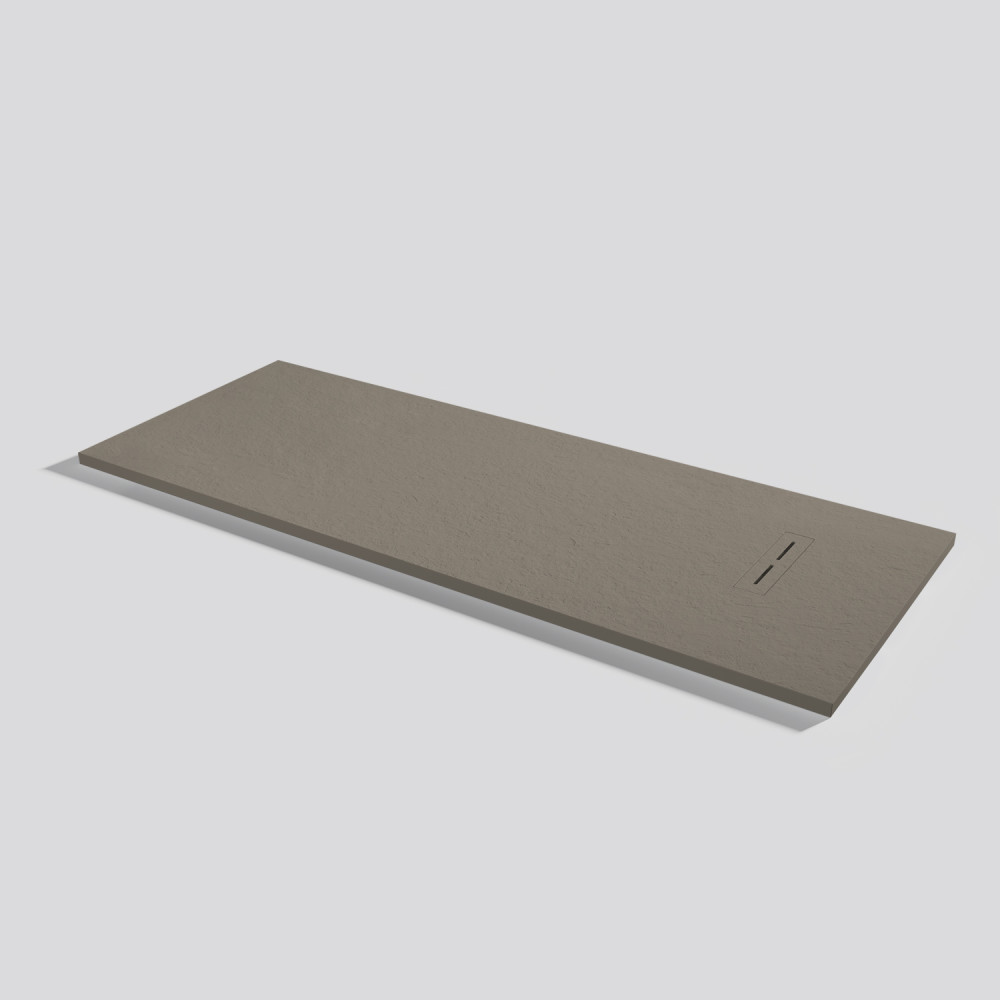 Plato de ducha Alma Slate Fango Rectangular 180x70