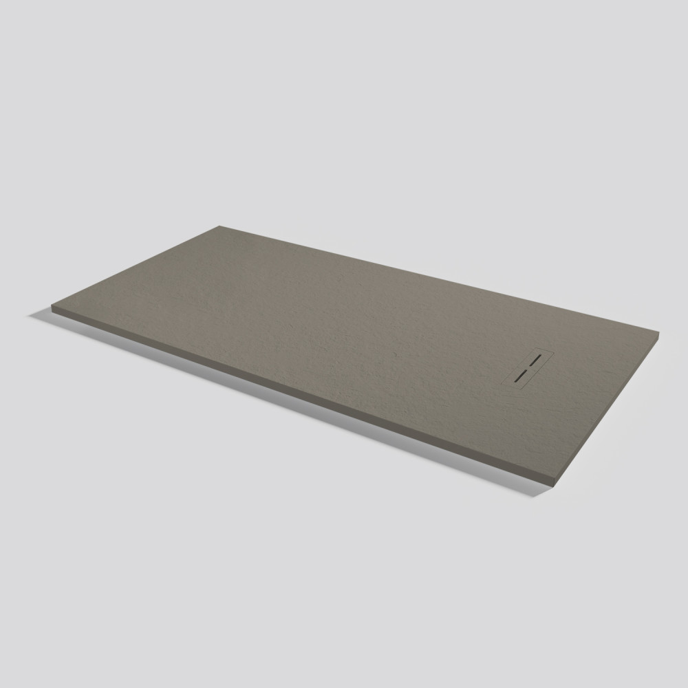 Plato de ducha Alma Slate Fango Rectangular 180x90