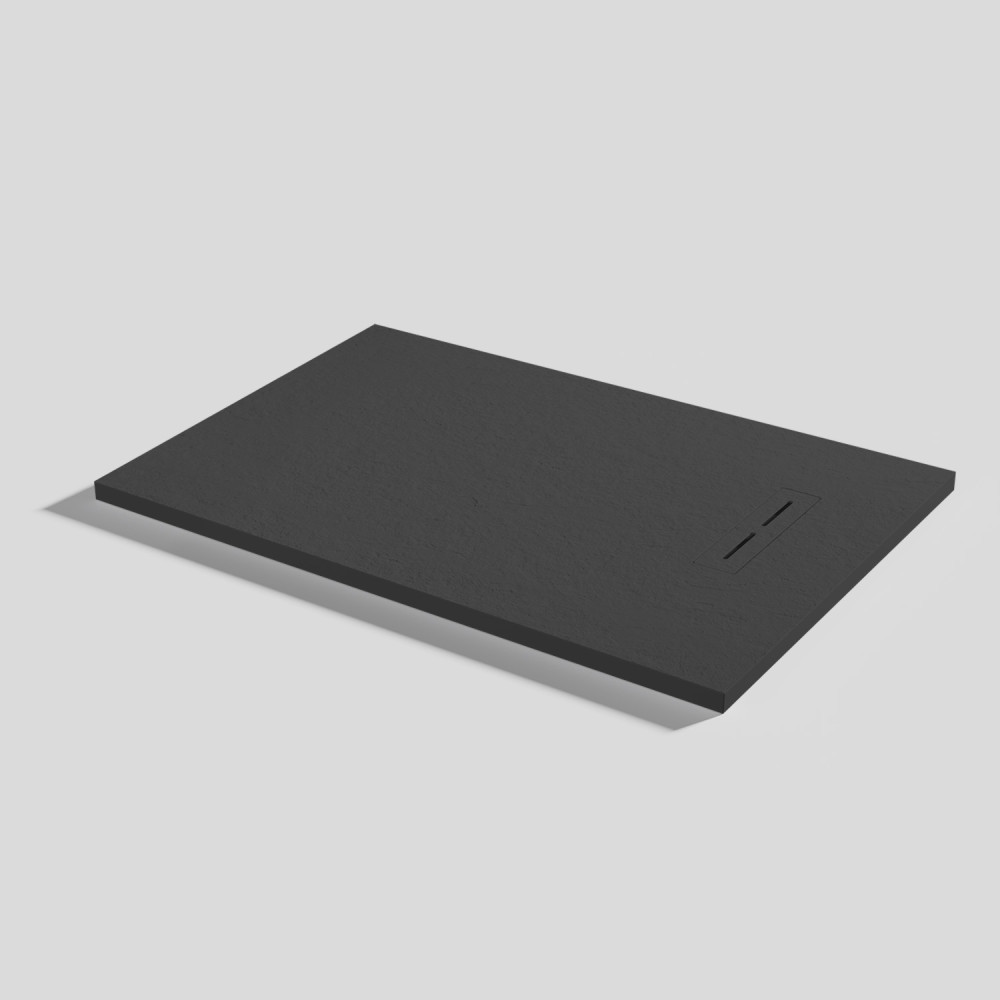 Shower tray Alma Slate Ink Rectangular 100x70