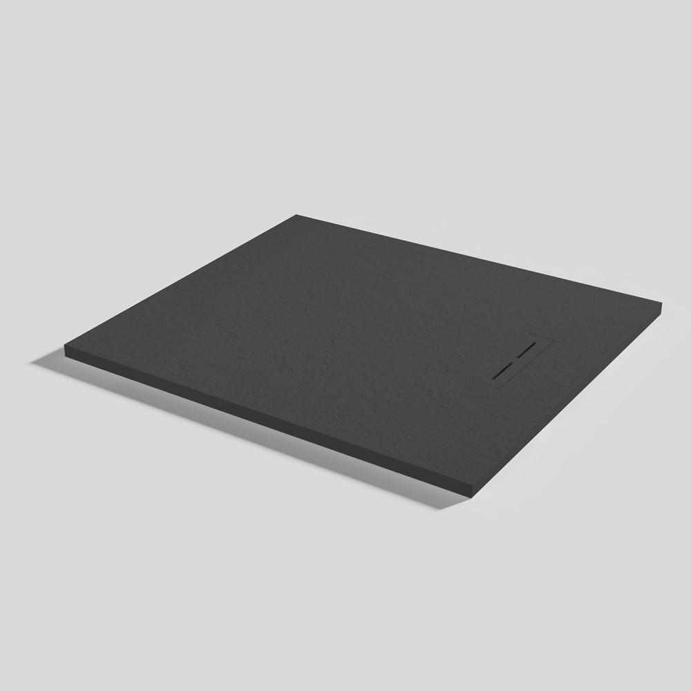 Shower tray Alma Slate Ink Rectangular 100x90
