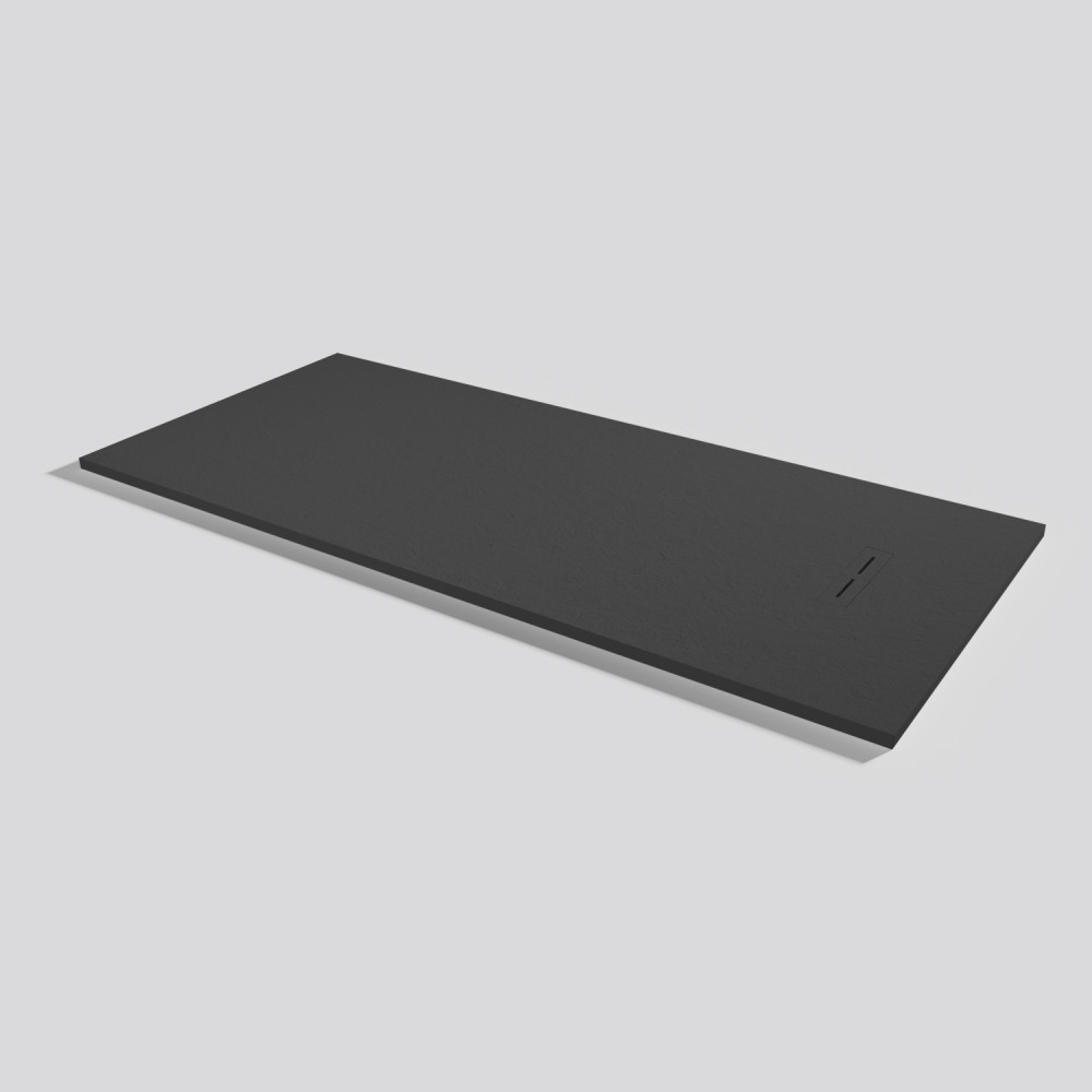 Shower tray Alma Slate Ink Rectangular 200x90