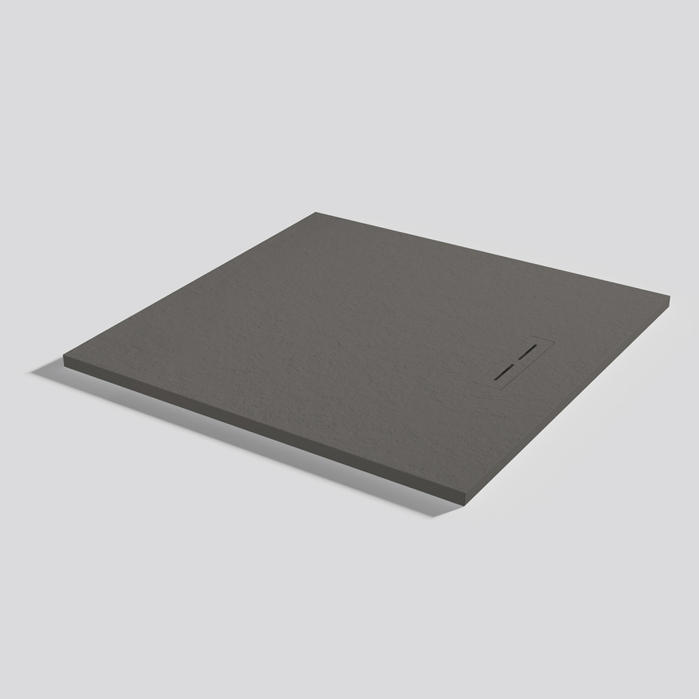 Plato de ducha Alma Slate Lava Cuadrado 100x100