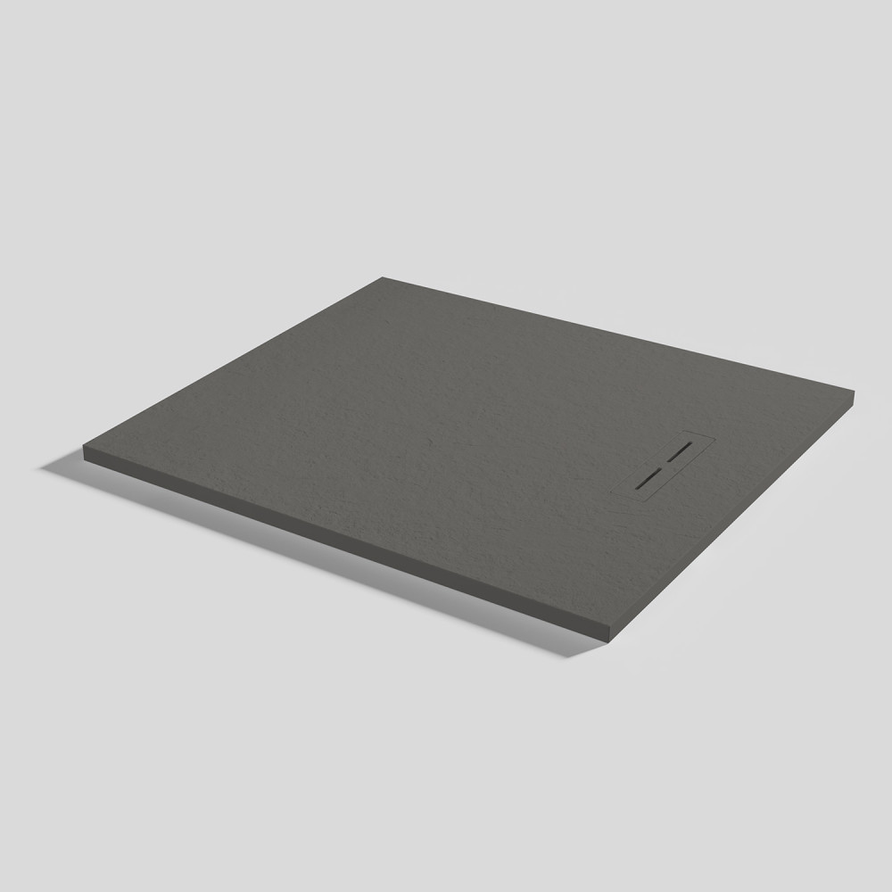 Duschwanne Alma Slate Lava Rechteckig 100x90