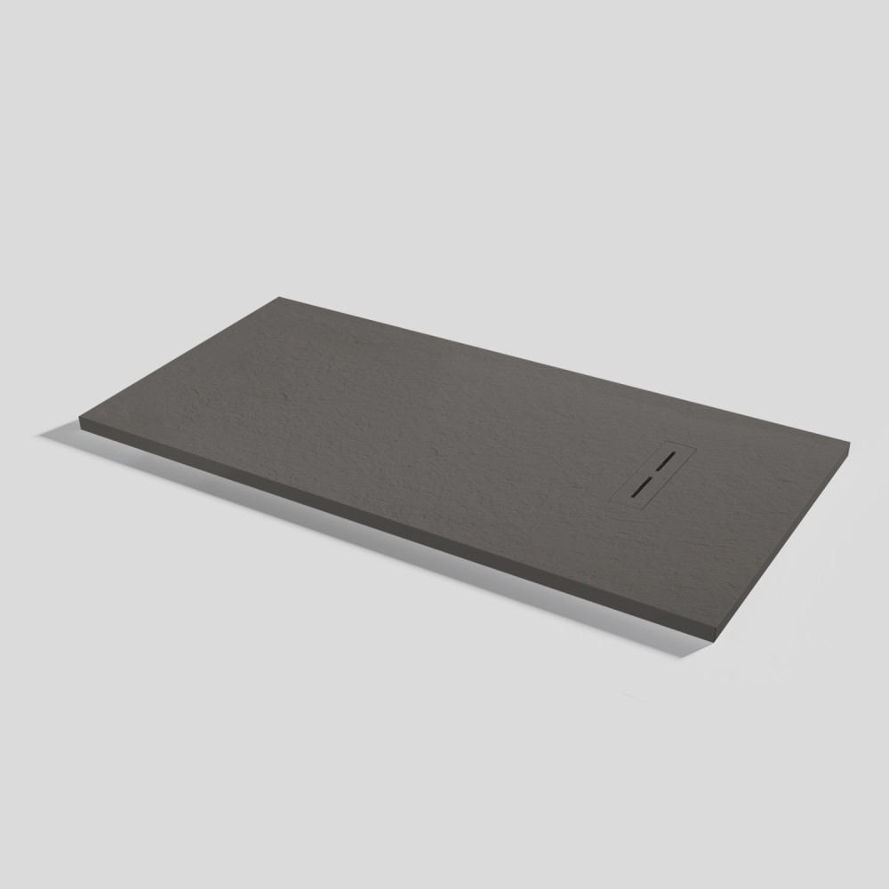 Duschwanne Alma Slate Lava Rechteckig 140x70