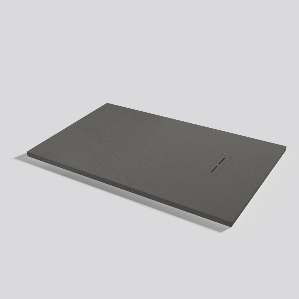 Shower tray Alma Slate Lava Rectangular 140x90