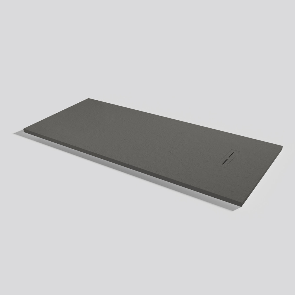 Duschwanne Alma Slate Lava Rechteckig 180x80