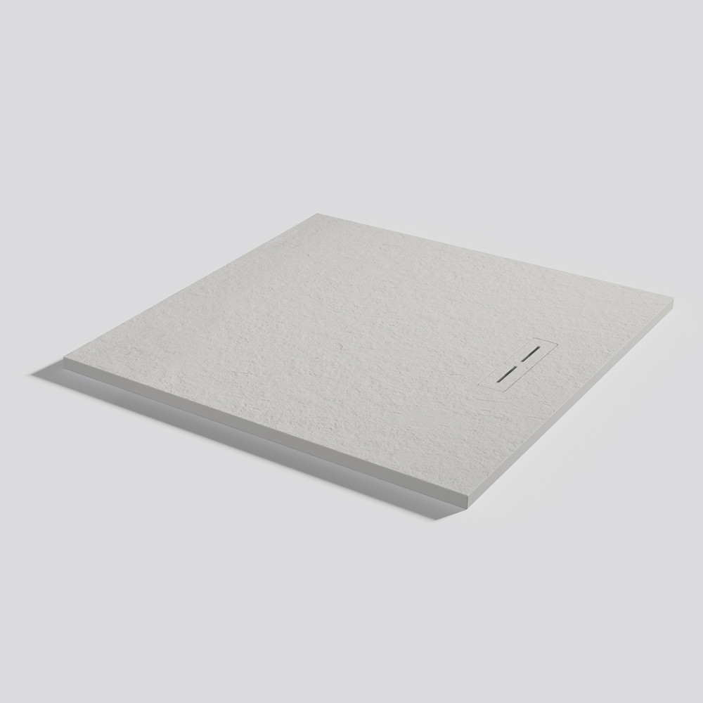 Plato de ducha Alma Slate Marfil Cuadrado 100x100