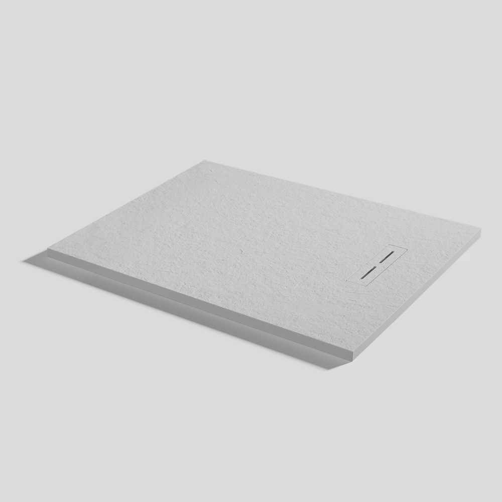 Plato de ducha Alma Slate Marfil Rectangular 100x80