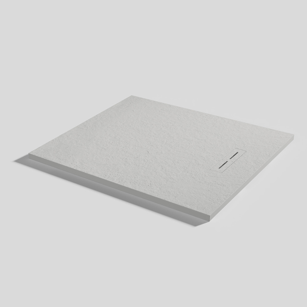 Plato de ducha Alma Slate Marfil Rectangular 100x90
