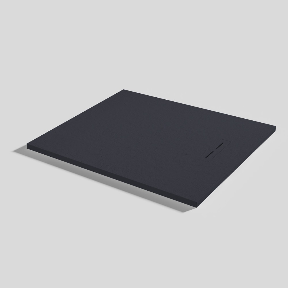 Shower tray Alma Slate Negro Rectangular 100x90