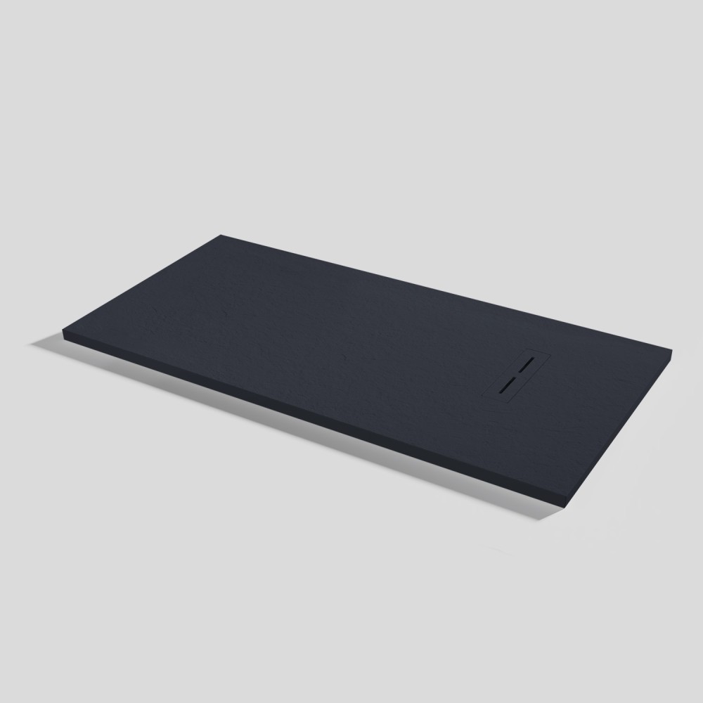 Shower tray Alma Slate Negro Rectangular 140x70