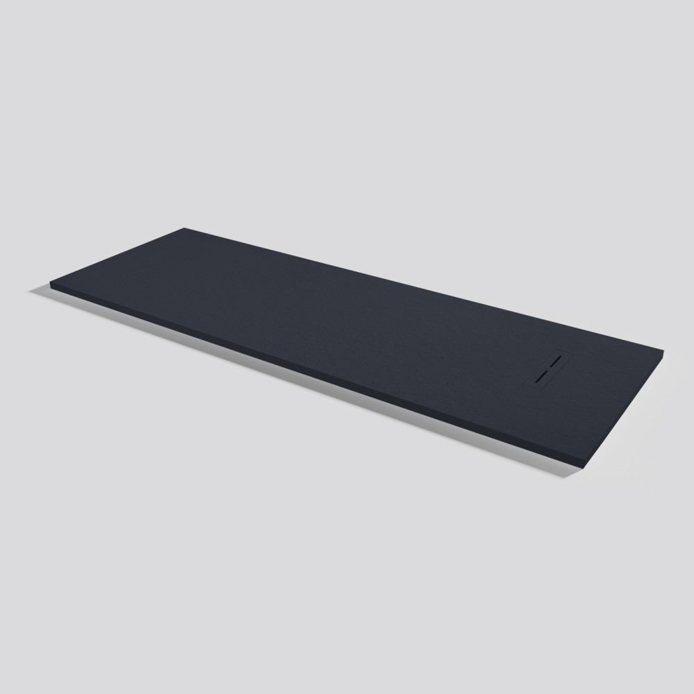 Shower tray Alma Slate Negro Rectangular 200x70