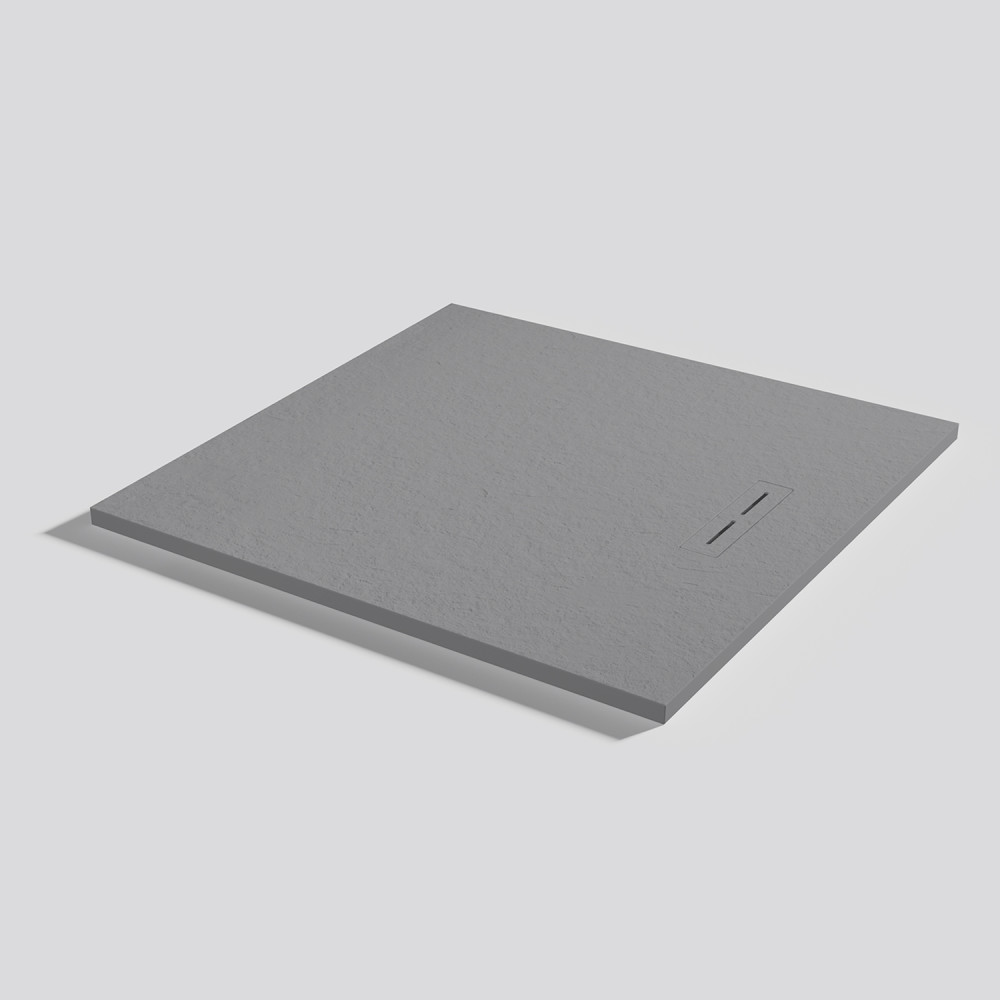 Plato de ducha Alma Slate Platinum Cuadrado 100x100