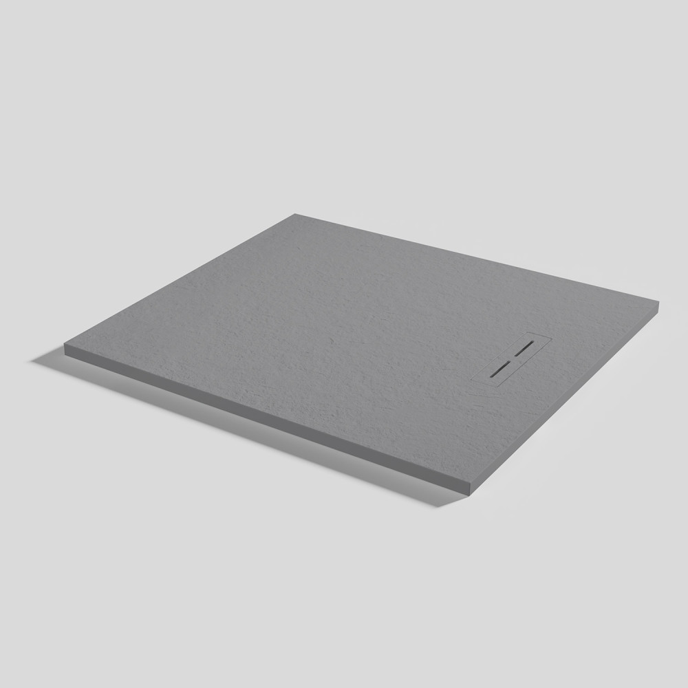 Shower tray Alma Slate Platinum Rectangular 100x90