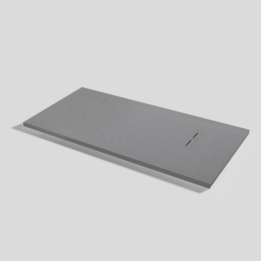 Shower tray Alma Slate Platinum Rectangular 140x70