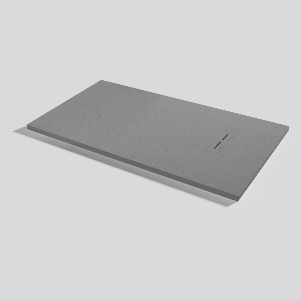 Shower tray Alma Slate Platinum Rectangular 140x80