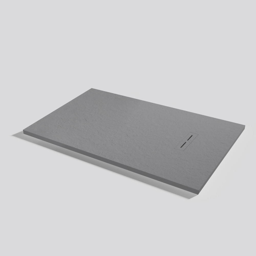 Shower tray Alma Slate Platinum Rectangular 140x90