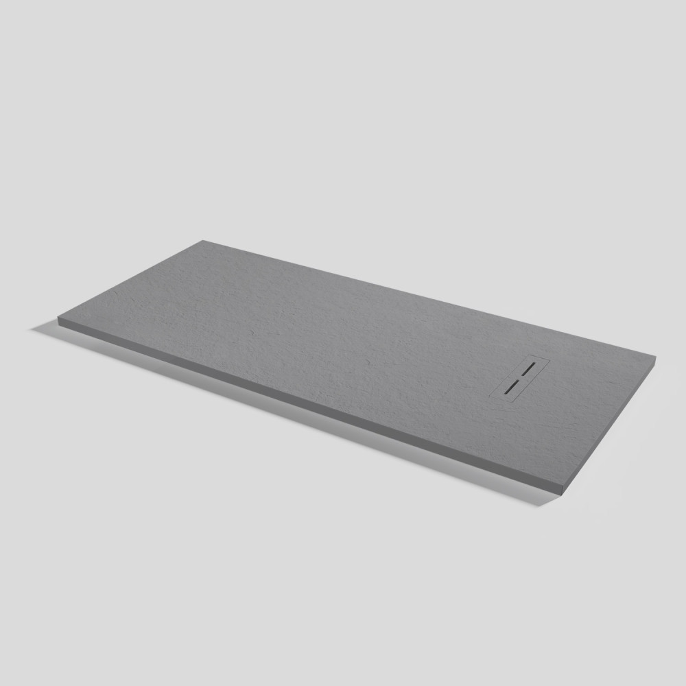 Plato de ducha Alma Slate Platinum Rectangular 160x70