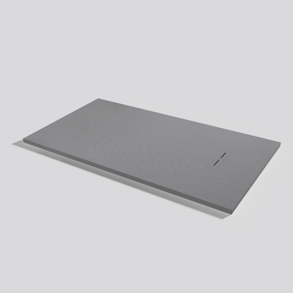 Plato de ducha Alma Slate Platinum Rectangular 160x90