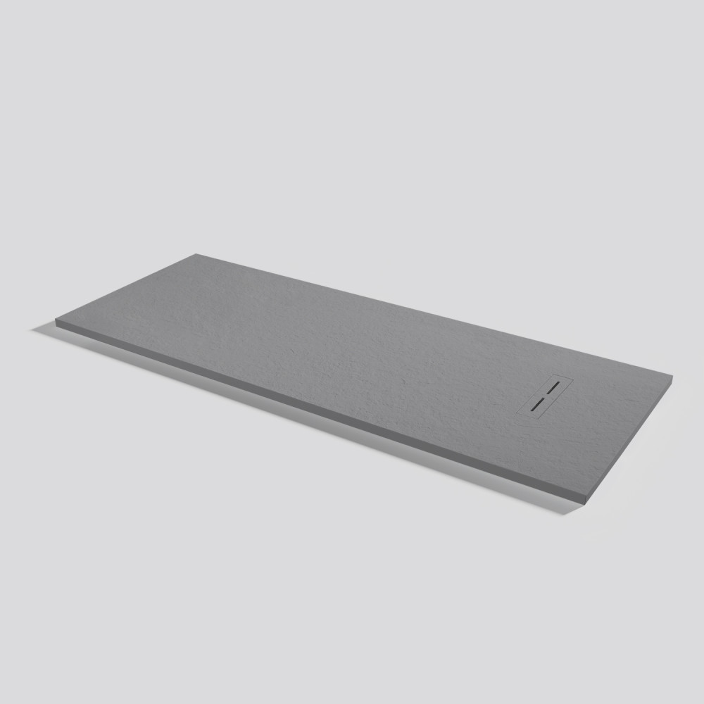 Shower tray Alma Slate Platinum Rectangular 180x70
