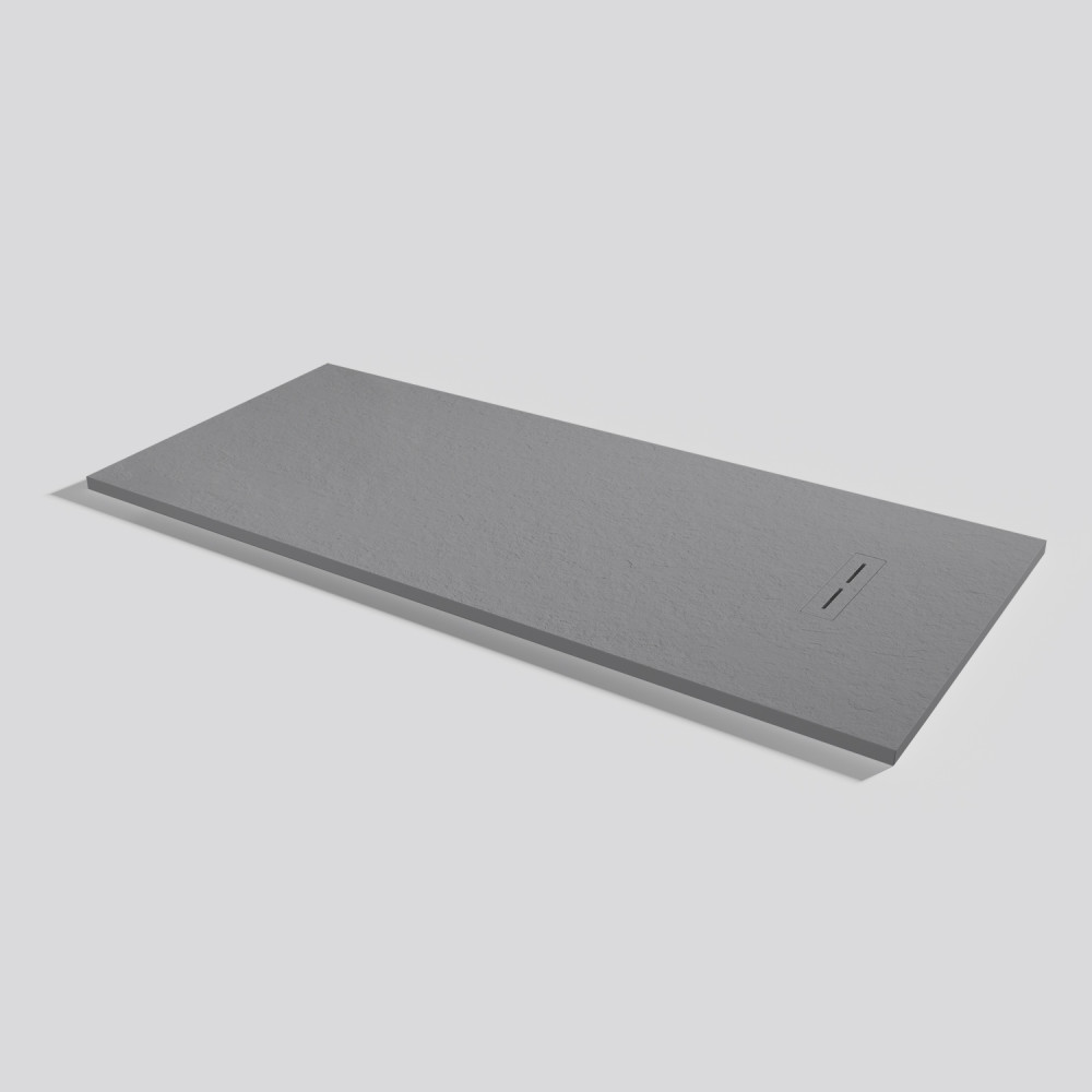Shower tray Alma Slate Platinum Rectangular 180x80