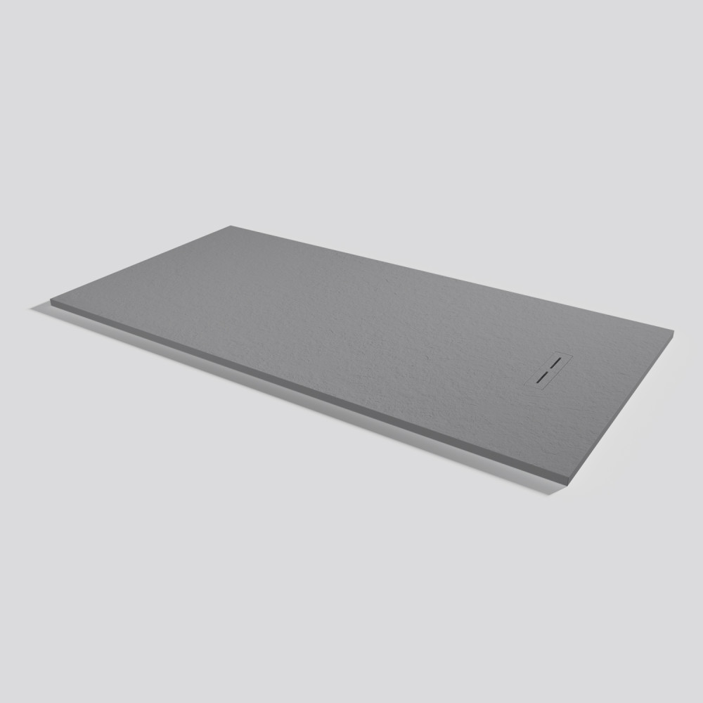 Plato de ducha Alma Slate Platinum Rectangular 200x100