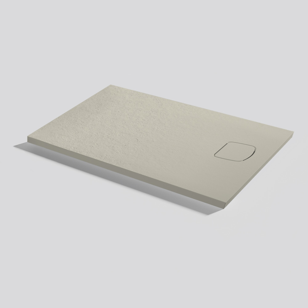 Plato de ducha Areia Slate Evo Crema Rectangular 100x70