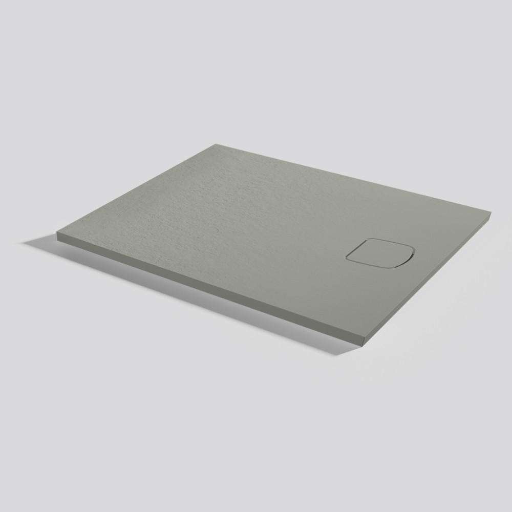 Shower tray Areia Slate Evo Grey Rectangular 100x80