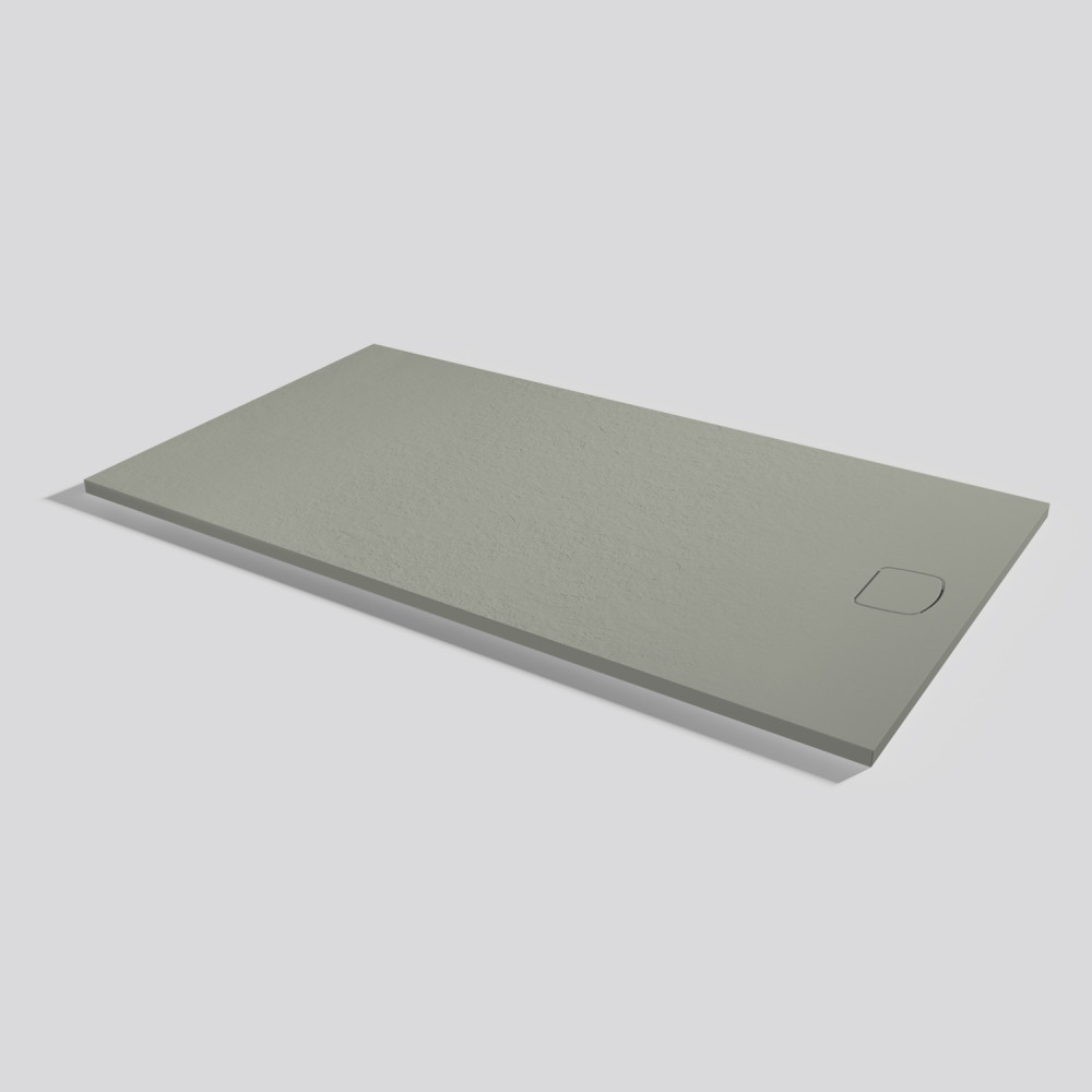 Shower tray Areia Slate Evo Grey Rectangular 180x100