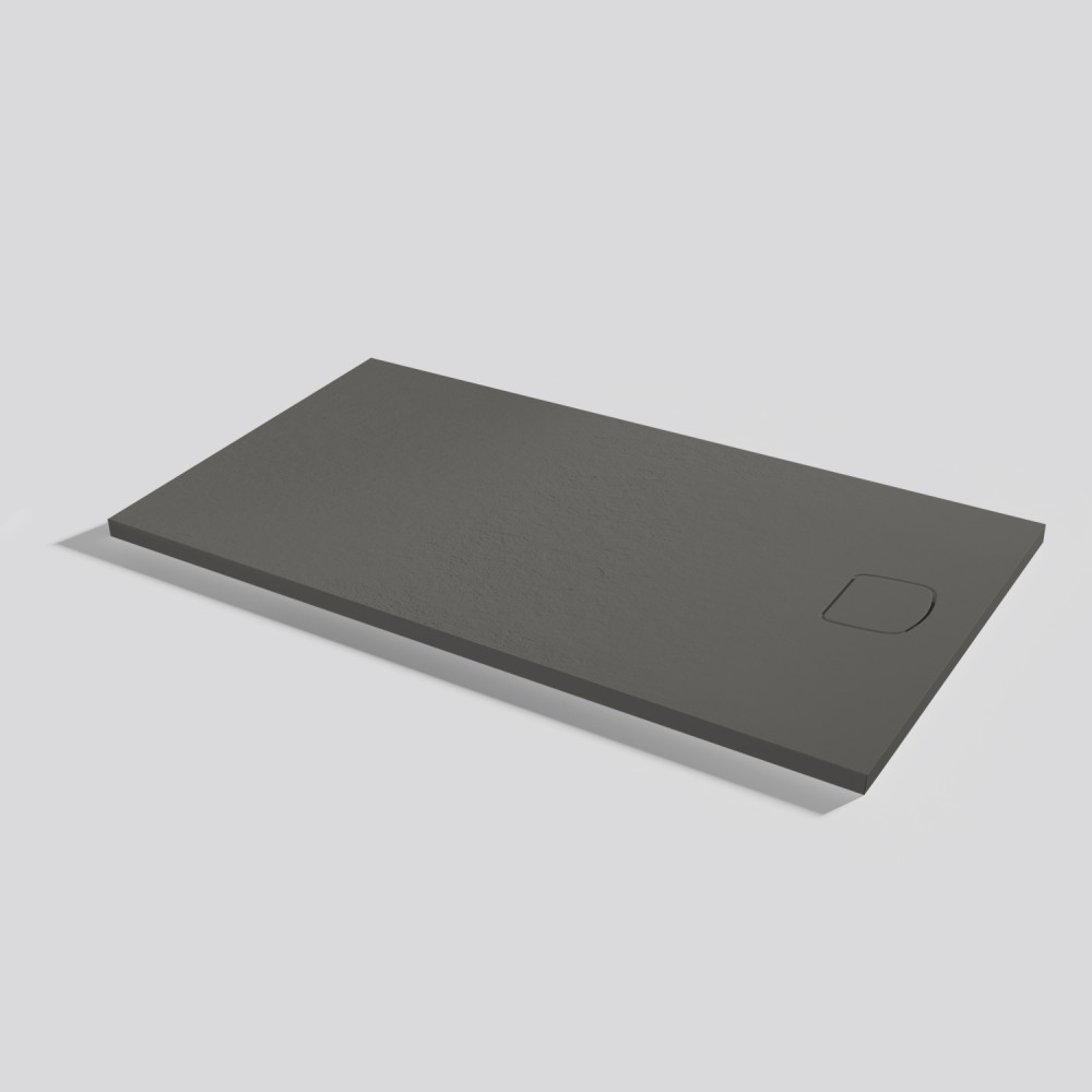 Shower tray Areia Slate Evo Lava Rectangular 140x80