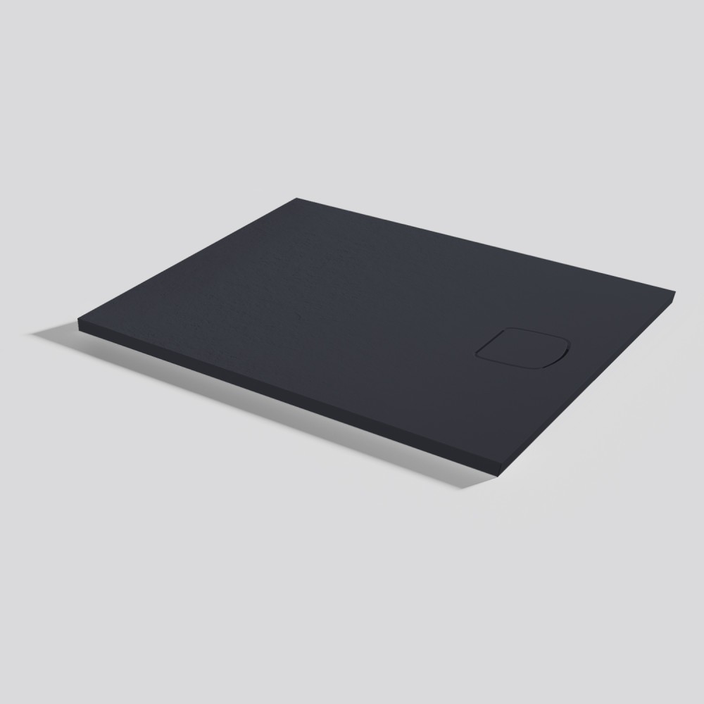 Piatto doccia Areia Slate Evo Negro Rettangolare 100x80