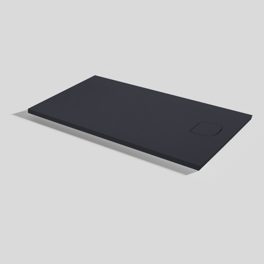 Piatto doccia Areia Slate Evo Negro Rettangolare 120x70