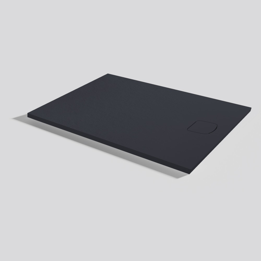 Piatto doccia Areia Slate Evo Negro Rettangolare 120x90