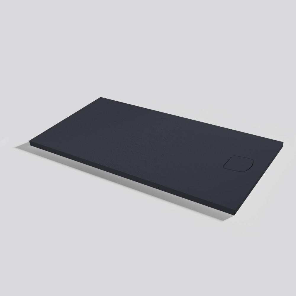 Piatto doccia Areia Slate Evo Negro Rettangolare 140x80