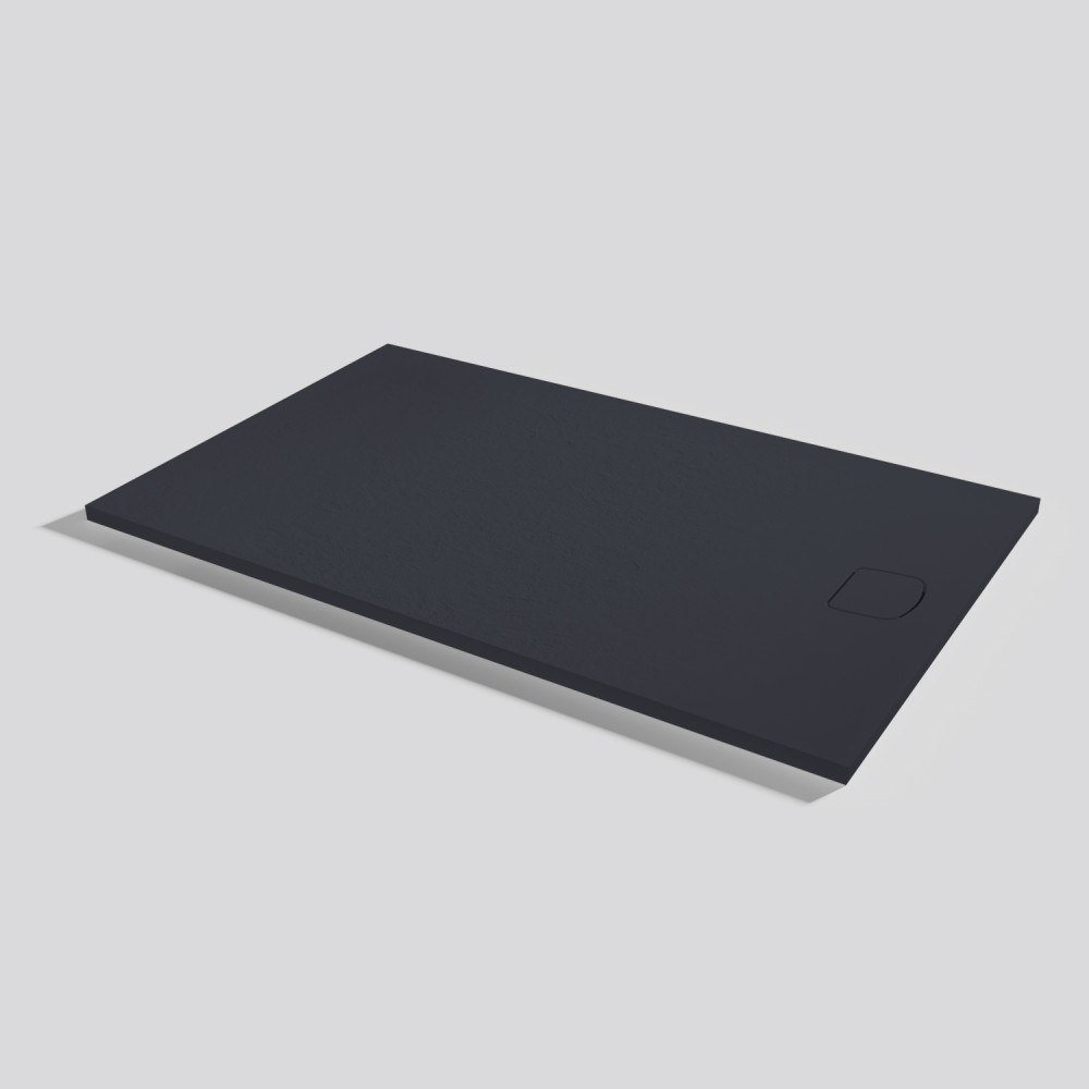 Piatto doccia Areia Slate Evo Negro Rettangolare 160x100